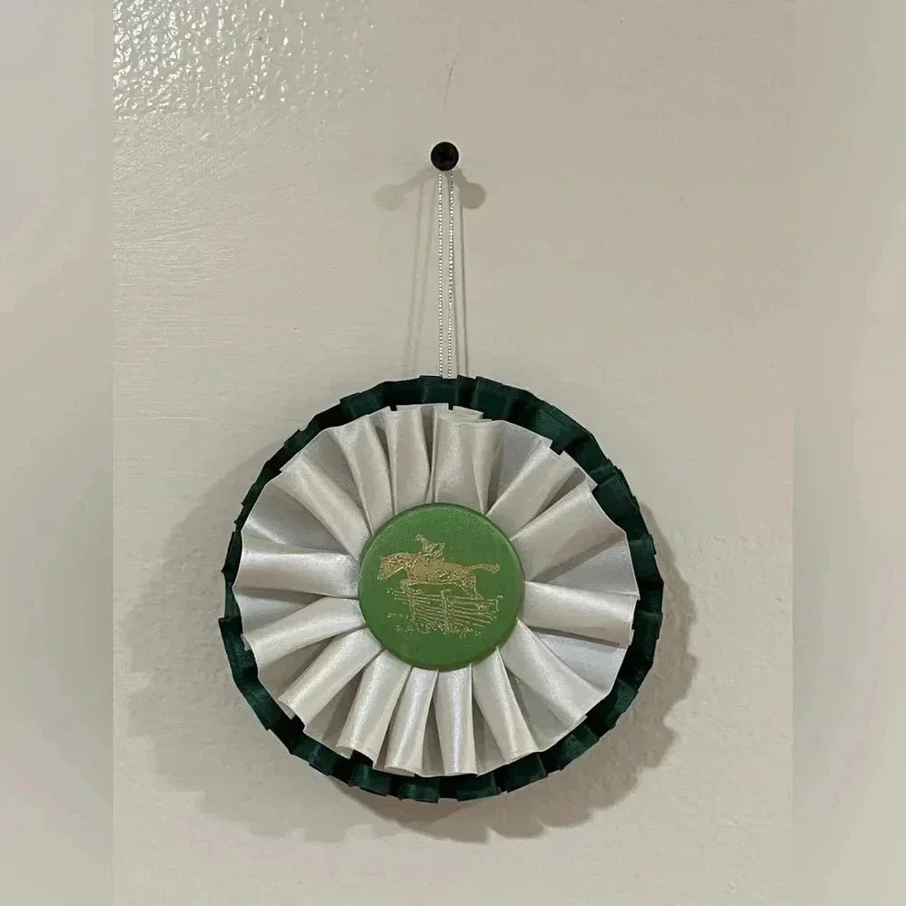 Equestrian Horse Jumping Ornament